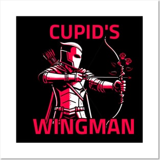 Cupid's Wingman Valentines Day Dating Friend Support Funny Posters and Art